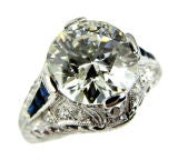Vintage 1930's Platinum Diamond Ring - 1.88ct E.G.L. H/SI2