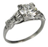 1930's Platinum Diamond Ring - 0.97ct E.G.L. F/VS1