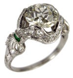 Vintage 1930's Platinum Diamond Ring - 1.87ct E.G.L. L/VS2