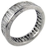 1930's Platinum and Diamond Graduating Eternity Band