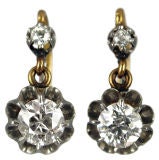 Edwardian Buttercup Diamond Earrings