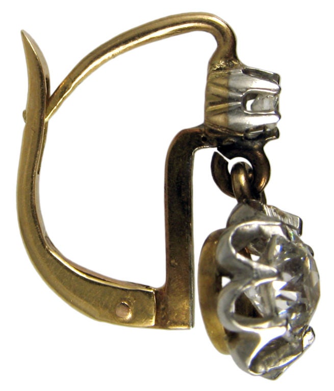 Edwardian Buttercup Diamond Earrings