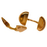 18K Gold Cuff Links by Cartier