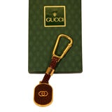 Gold Plate & Lizard Key Chain by GUCCI