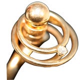 14K Gold & Diamond Kinetic Ring by N. Teufel