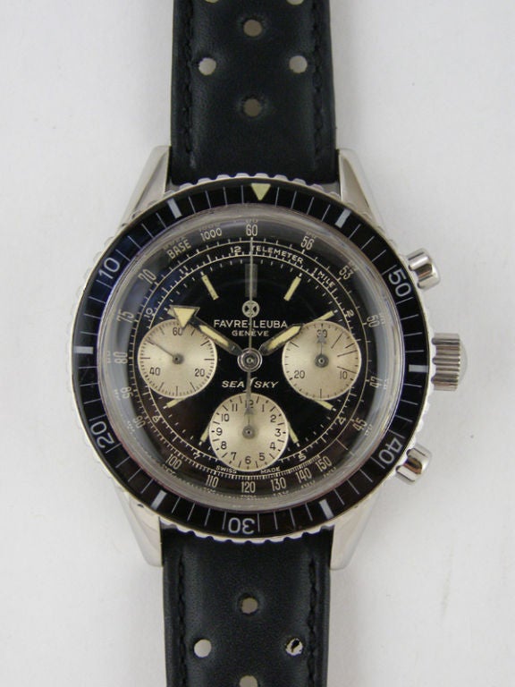 Favre Leuba SS Diver's Chronograph 