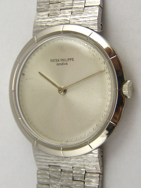 Patek Philippe 18K WG round case ref # 3459