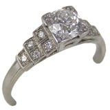Platinum w/ 0.58ct OEC Diamond
