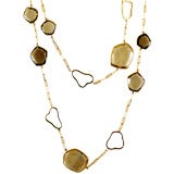 18K YG Necklace with Multi stones