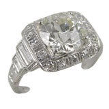 Platinum with 2.45ct OEC Diamond Ring