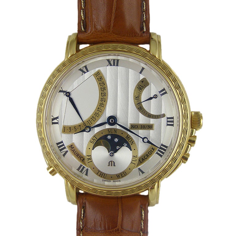 Maurice Lacroix 18K YG  Masterpiece Lune Retrograde LE #10