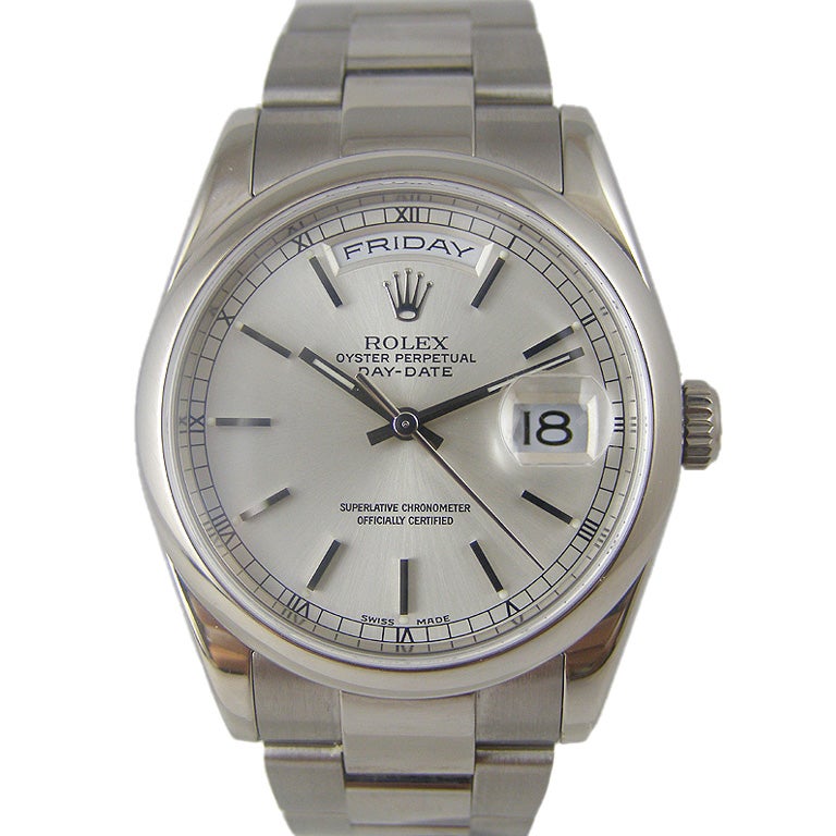 Rolex 18K WG Day Date Presidential circa 2001