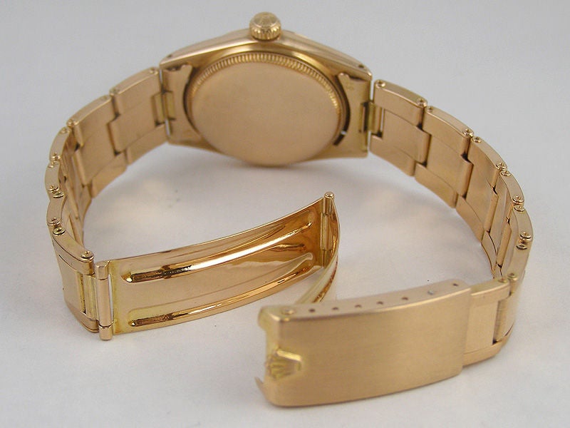 Women's or Men's Rolex 18K PG Oyster Perpetual Midsize c. 1958