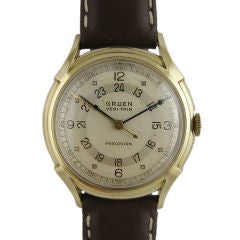Gruen 14K YG Pan American Wristwatch