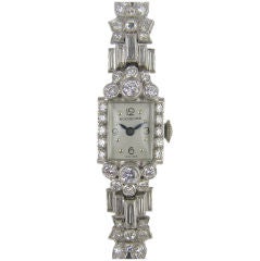 Platinum & Diamond  1950's Bucherer  Wristwatch