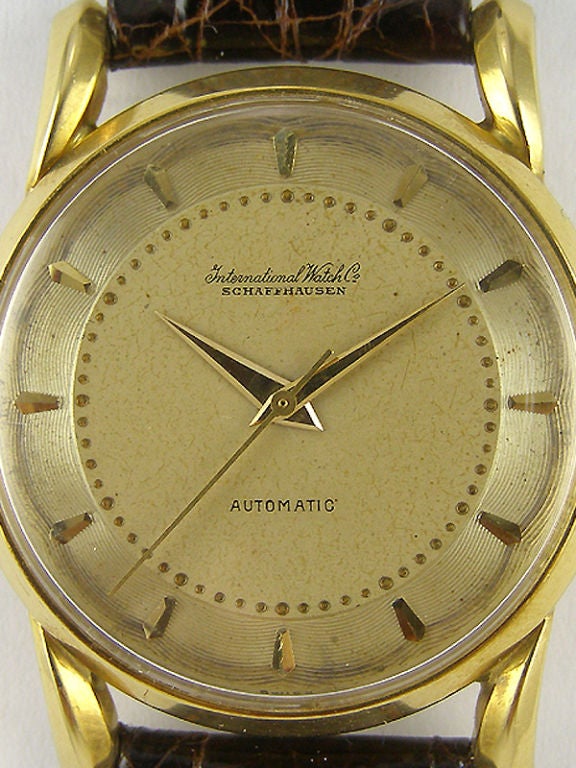 IWC 18K YG Automatic Bombe Fancy