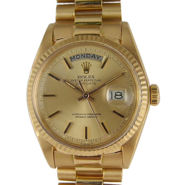 Rolex 18K PG Day & Date Presidential ref #1803 c. 1969