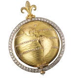 CAPUT MUNDI GOLD + DIAMOND PENDANT