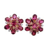 Tourmaline and Diamond Earrings by Tony Duquette
