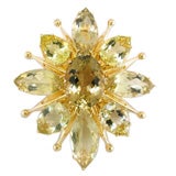 Citrine Brooch by Tony Duquette