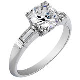 Platinum Art Deco Engagement Ring 1.25ct