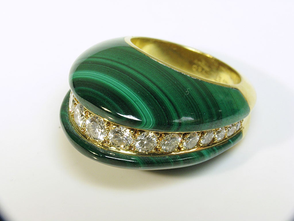 Piaget Malachite Bombe Ring