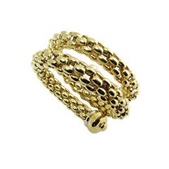 Gold Coil Bracelet
