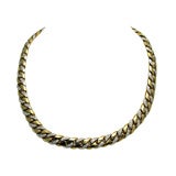 Cartier Gold and Diamond Link Necklace