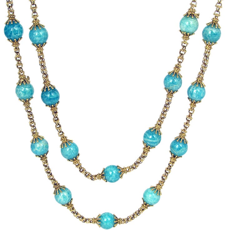 Tiffany Amazonit Halskette
