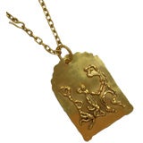 Jean Mahie Gold Pendant and Chain