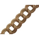 Vintage Gubelin 18kt Gold Braided Link Bracelet