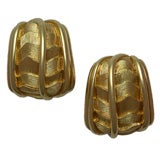 Henry Dunay 18kt Gold Earclips