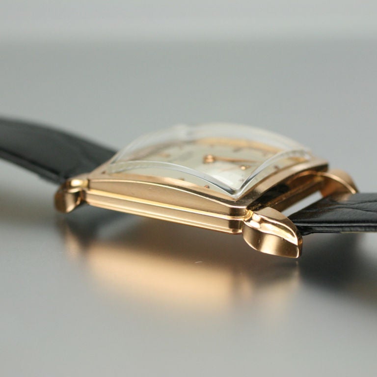 Patek Philippe Ref. 2424 Retro-Uhr aus 18 Karat Roségold Herren