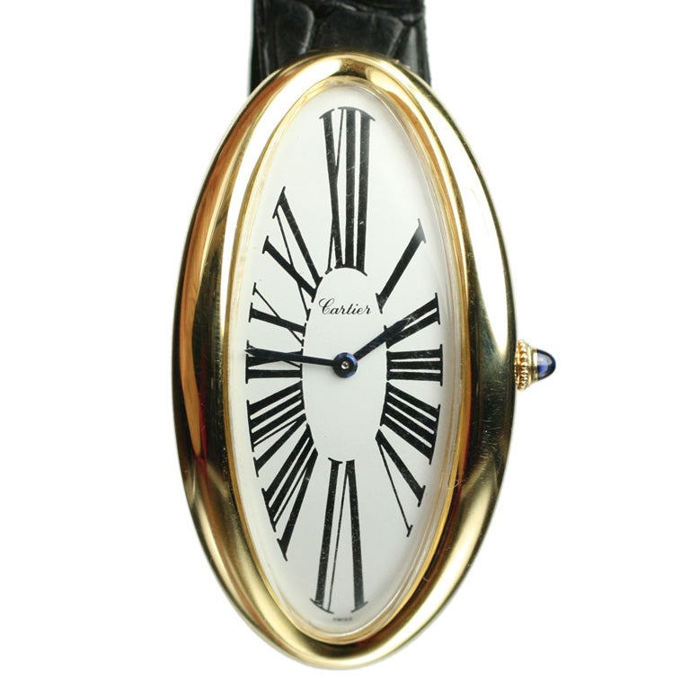 Cartier Maxi Oval in 18K Yellow Gold