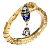 Antique Victorian Gold Snake Bracelet