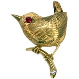 CARTIER GOLD BABY CHICK BROOCH