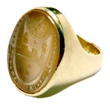 Antique English Crest Seal Ring