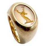 Antique Stag Seal Ring