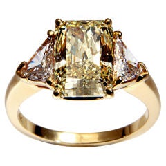 Vintage CARTIER Canary Diamond Ring