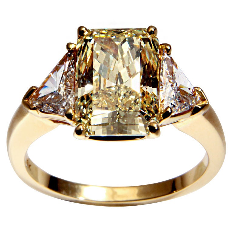 CARTIER Canary Diamond Ring at 1stDibs | cartier canary yellow diamond ring,  cartier yellow diamond ring, vintage canary diamond ring