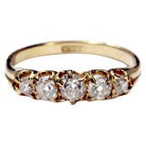 ANTIQUE 5-STONE DIAMOND RING