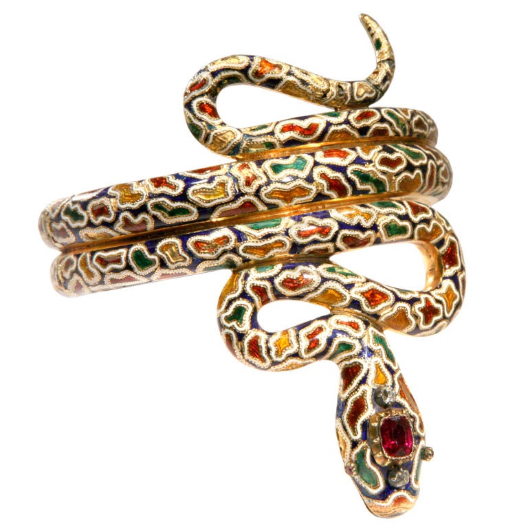 Cartier Snake Bracelet 3 For Sale on 1stDibs