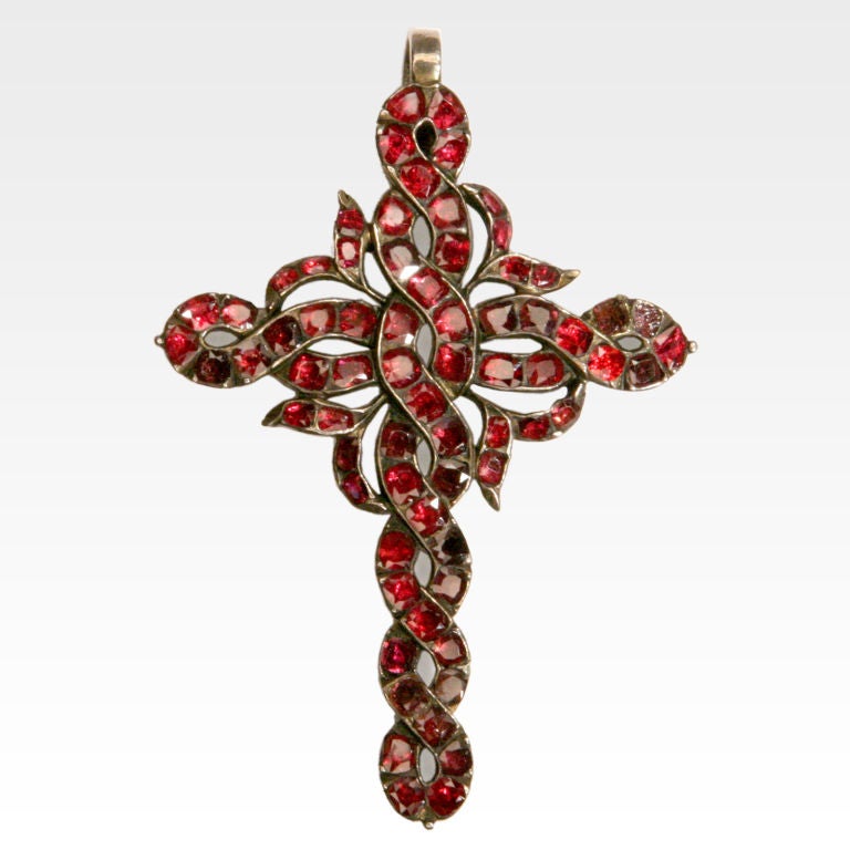 RUBY CROSS PENDANT