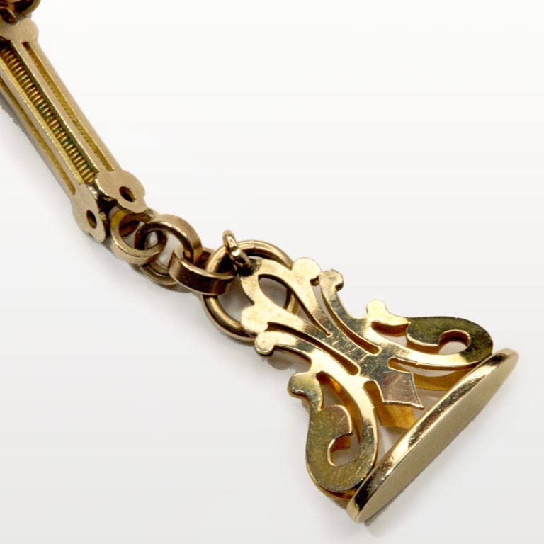 Antike Gold Uhrenanhänger Kette für Damen oder Herren im Angebot