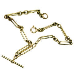 Gold Watch Fob Chain
