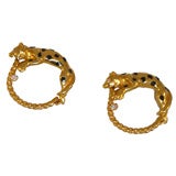 Pair of leopard cufflinks by Aldo Cipullo for Cartier