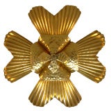 David Webb 18kt gold brooch