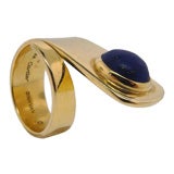 Gold and lapis lazuli ring by Dinh Van for Cartier