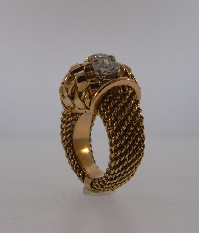 Gold and diamond ring by Boucheron Paris 3