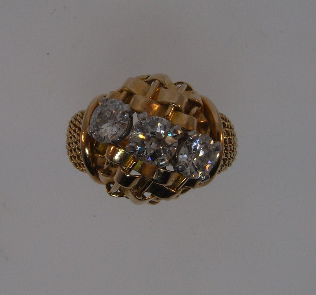 Gold and diamond ring by Boucheron Paris 1